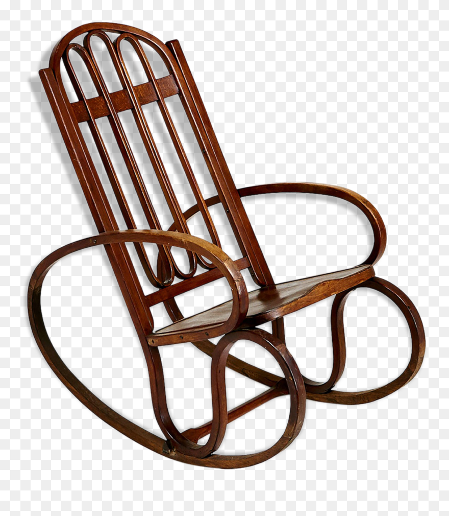 Rocking Chair Of Art Nouveau Period, Gustav Siegel, - Gustav Siegel Clipart