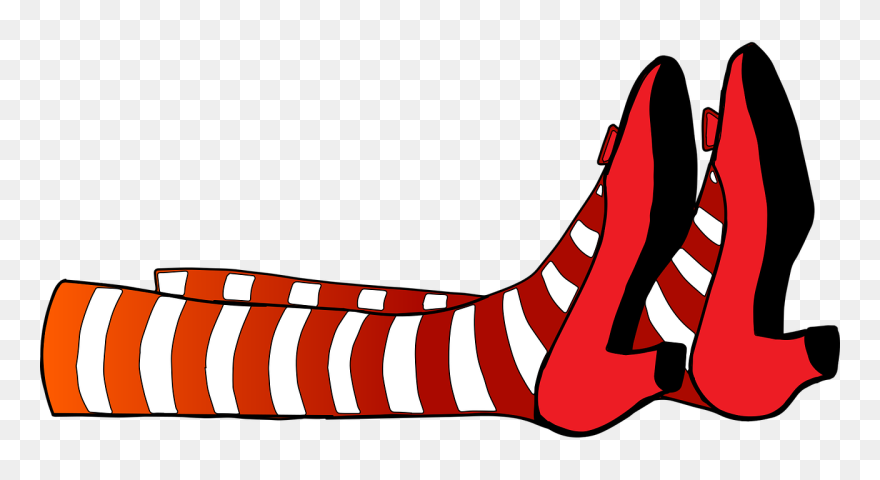 Witches Legs Wicked Witch Of The West Wizard Of Oz - Transparent Wizard Of Oz Clipart - Png Download