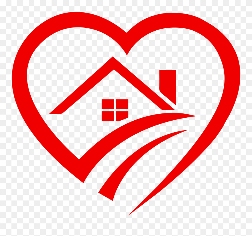 Nursing Service House Choice Health Hospice Home Clipart - Transparent Background House Heart - Png Download