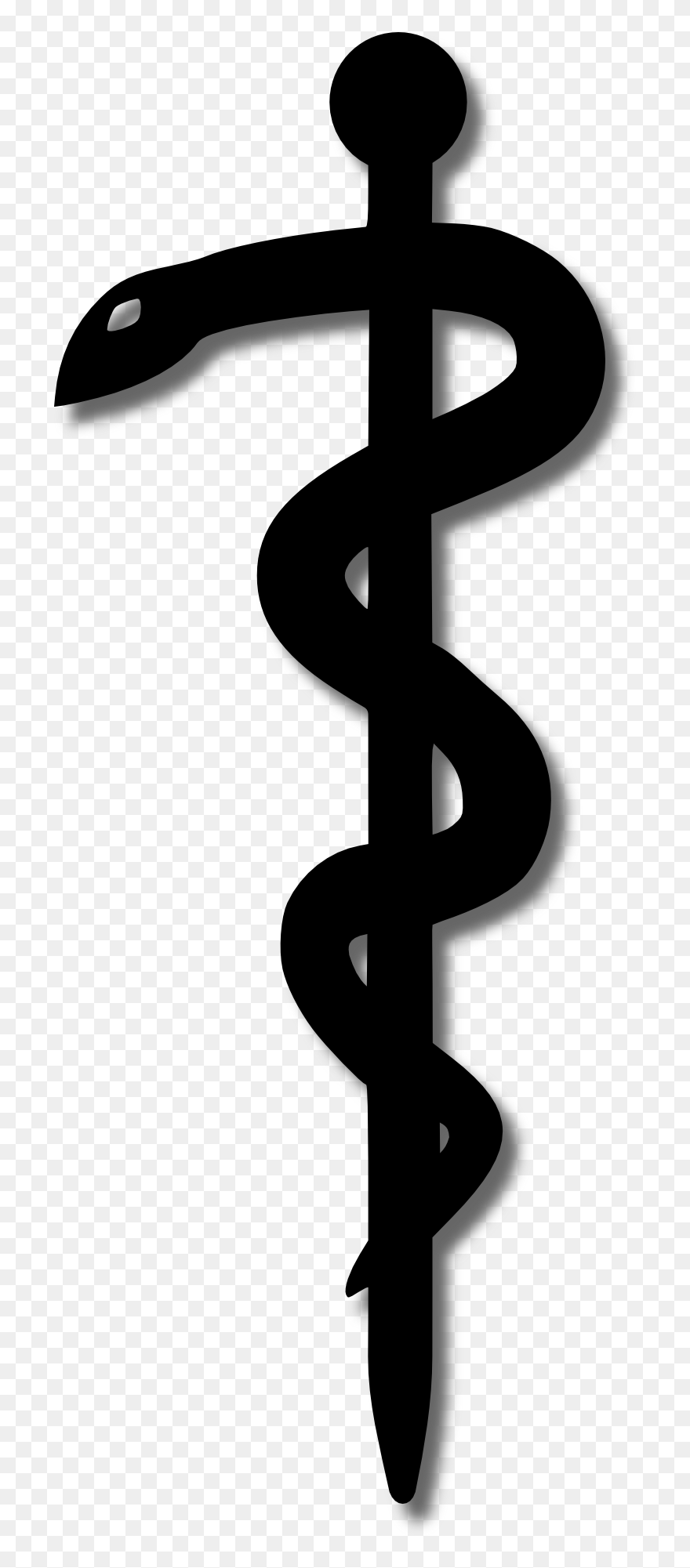 Transparent Nurse Cap Clipart - Snake On Cross Png