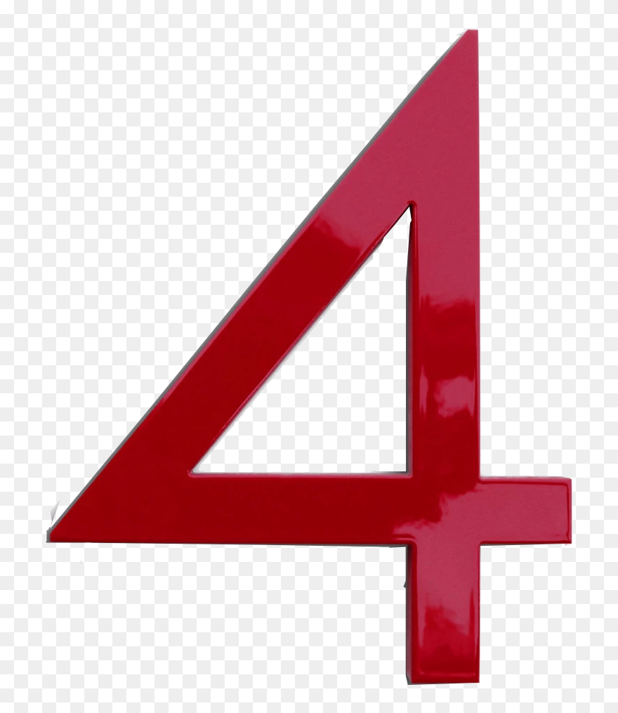4 Number Png Clipart Background - Sign Transparent Png