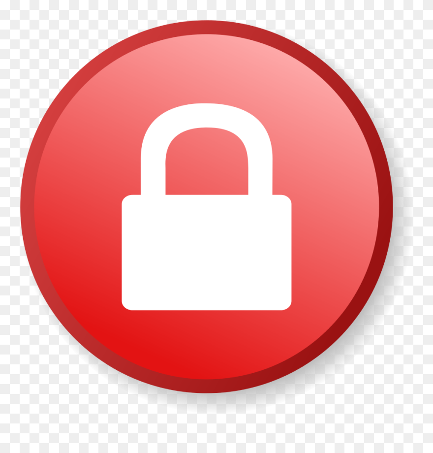 Ambox Padlock Red - Padlock Red Clipart