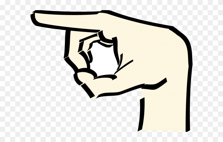 Pointing Hand Cliparts - Pointing Hand Cartoon Png Transparent Png