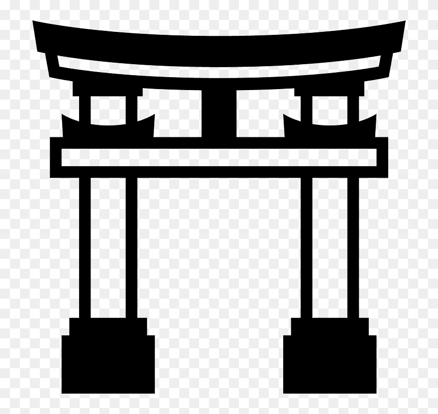 Shinto Shrine Emoji Clipart - Icon - Png Download