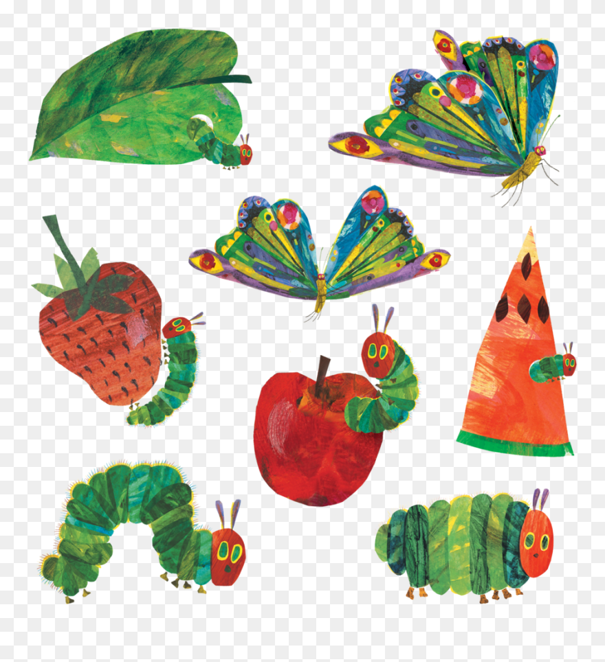The Very Hungry Caterpillar Set By The World Of Eric - Very Hungry Caterpillar Illustrations Clipart