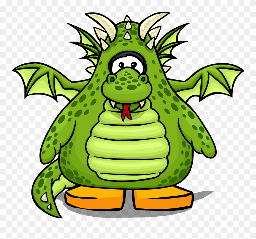 Official Club Penguin Online Wiki - Green Dragon Club Penguin Clipart