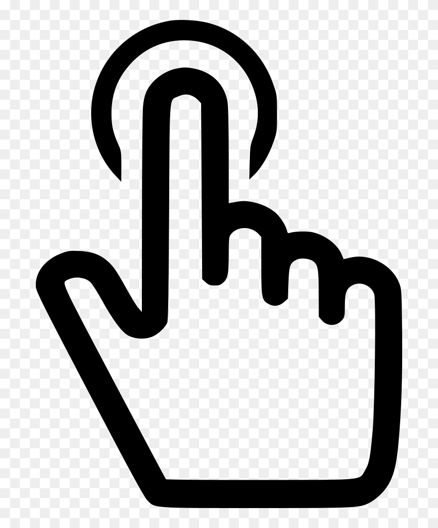 Finger Click Png - Finger Click Icon Png Clipart