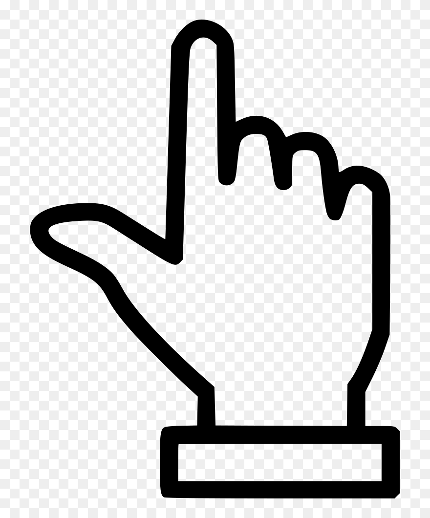 Finger Clipart Single Finger, Finger Single Finger - Finger Pointing Up Png Transparent Png