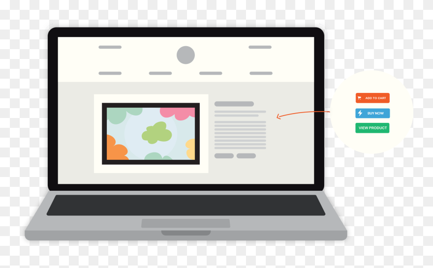 Sell Digital & Tangible Goods On Your Website, Blog, - Tablet Computer Clipart