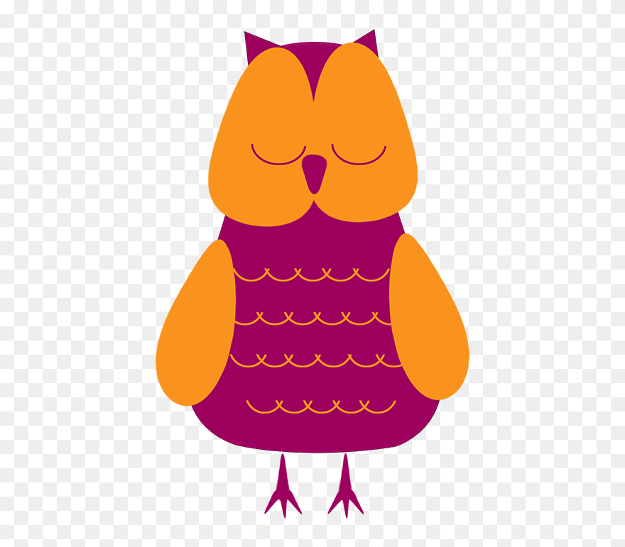 Owl Clip Art - Sleeping Owl Png Transparent Png