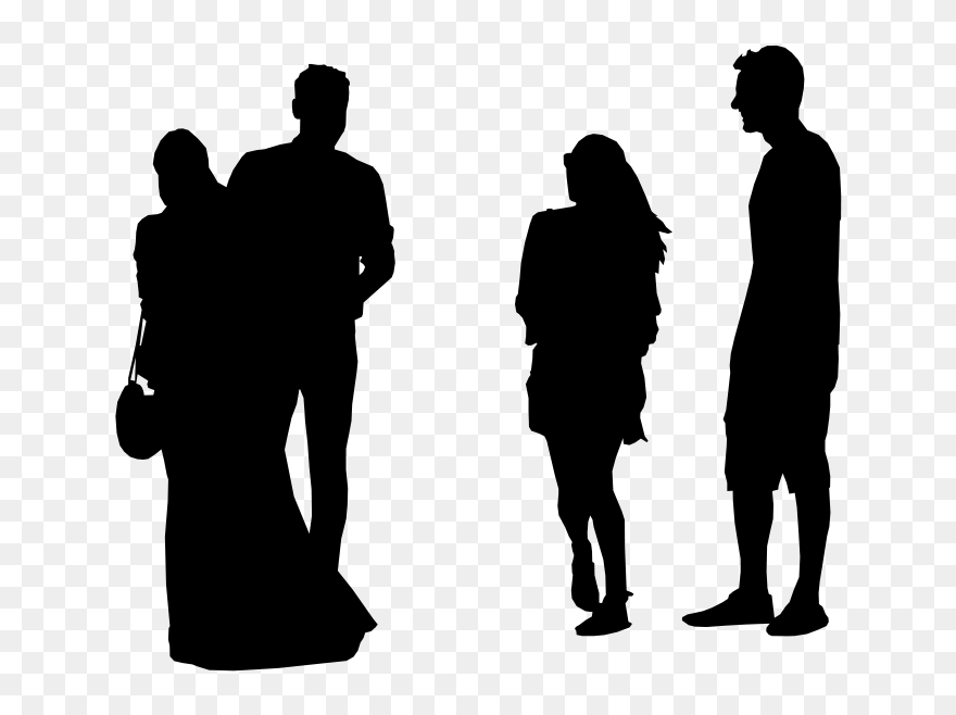 Png Black Human - Silhouette People Png Black Clipart