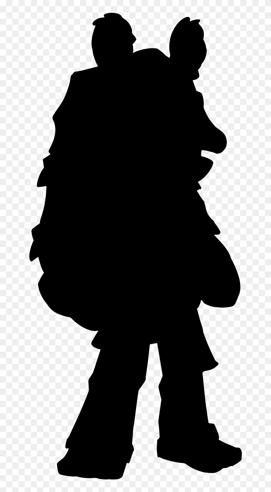 Human Behavior Silhouette Black White Clip Art - Illustration - Png Download