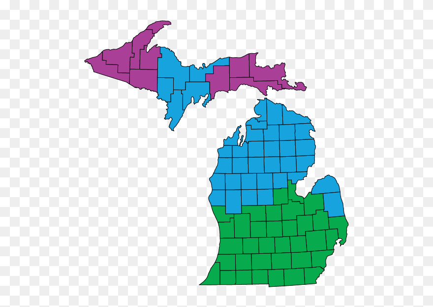 Michigan Climate Zones - Map Blue Lake Fine Arts Camp Clipart