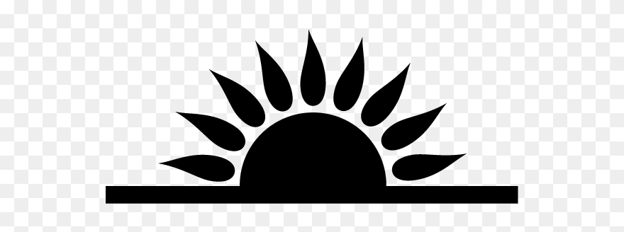 Sunrise Silhouette Clipart - Png Download