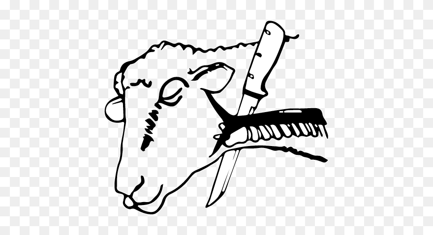 Goat Neck Cut Knife Clipart