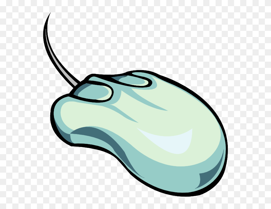 Computer Mouse With Wire Clip Art At Clker - Computer Mouse Art Png Transparent Png