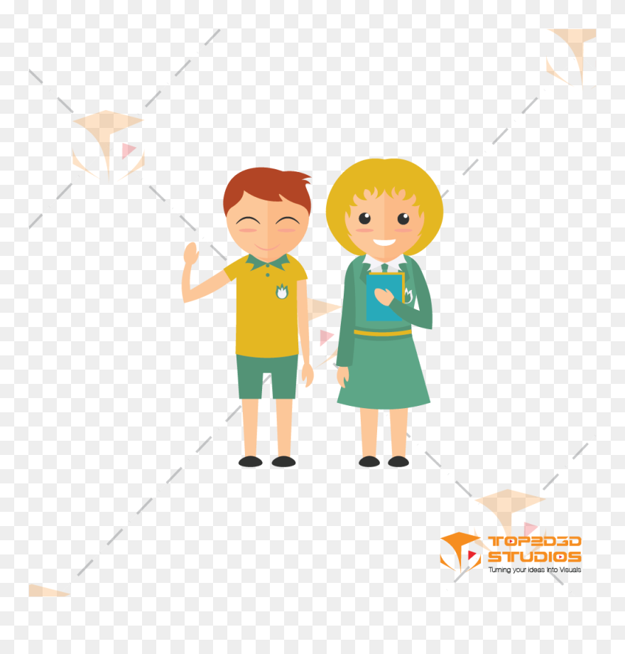 Transparent No School Clip Art - Student 2d Png