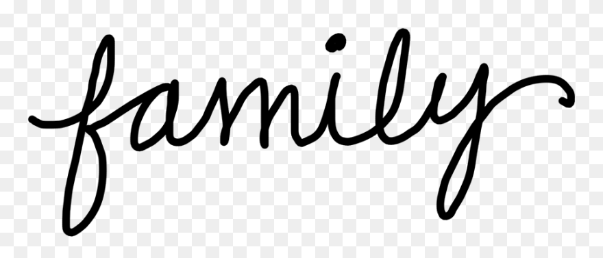 Best Family Word Clipart - Calligraphy - Png Download