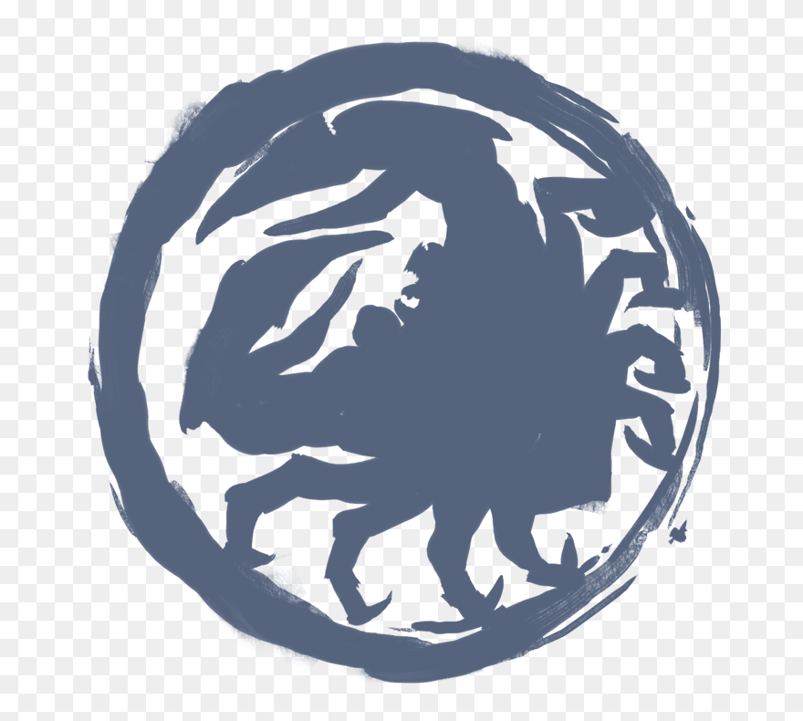 Legend Of The Five Rings Clipart Clip Art Transparent - Legend Of The Five Rings Crab Clan Logo - Png Download