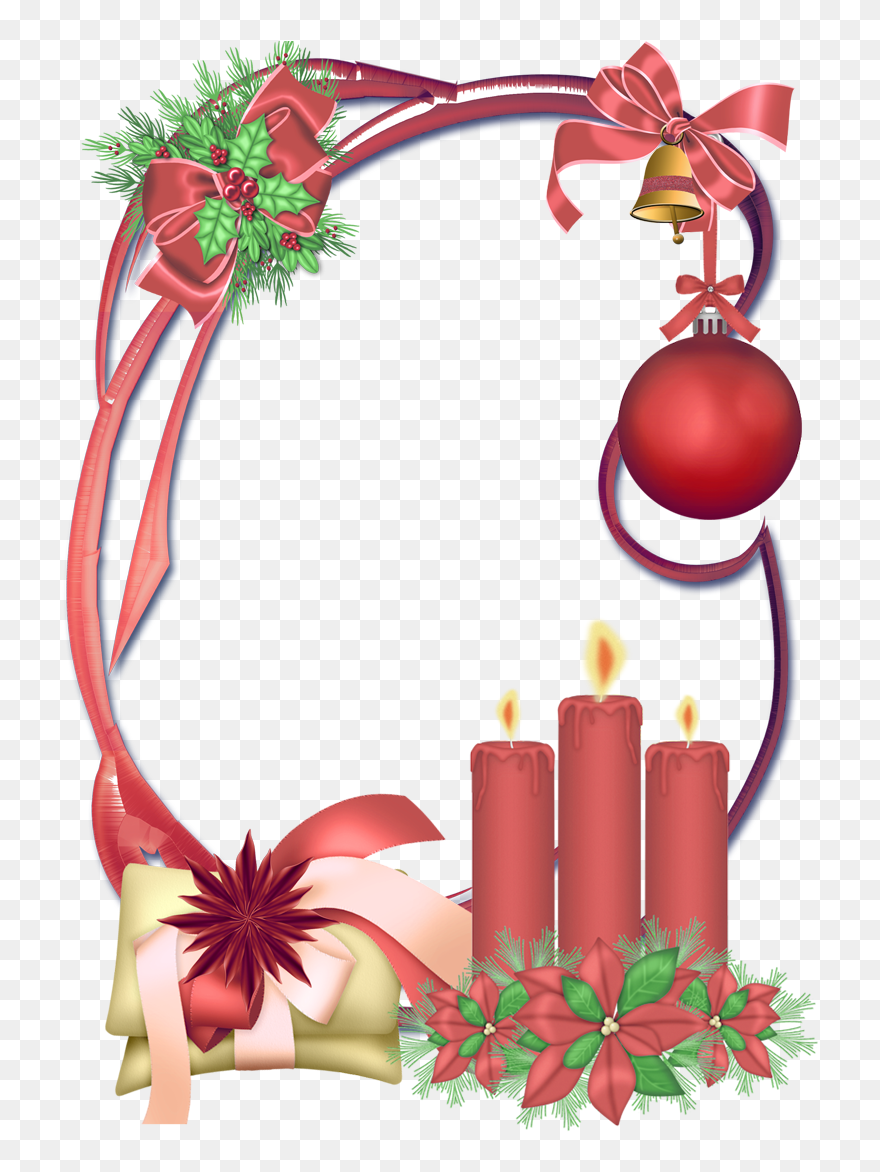 Christmas Picture Frames Borders And Frames Clip Art - Happy Birthday Christmas Birthday Frame - Png Download
