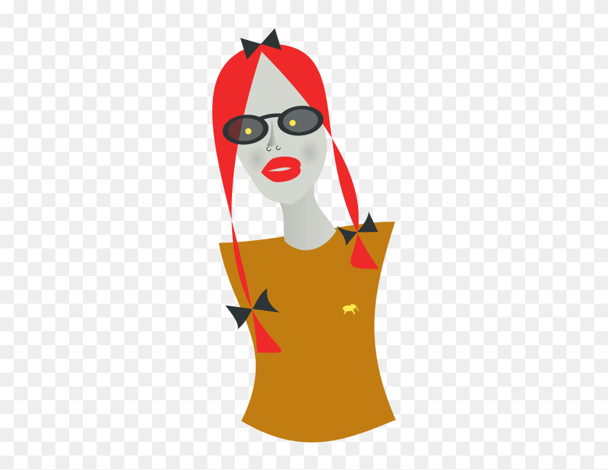 Chic Lady Illustration - Illustration Clipart