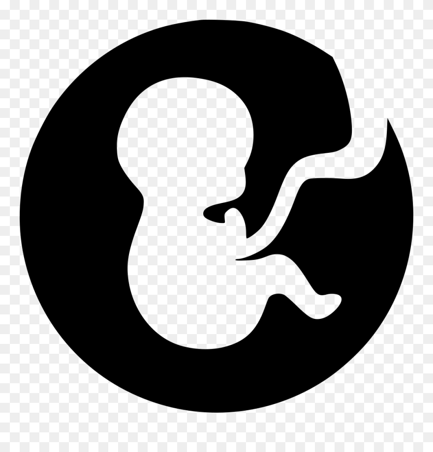 Birth Svg Png Icon Free Download - Baby In Womb Transparent Background Clipart