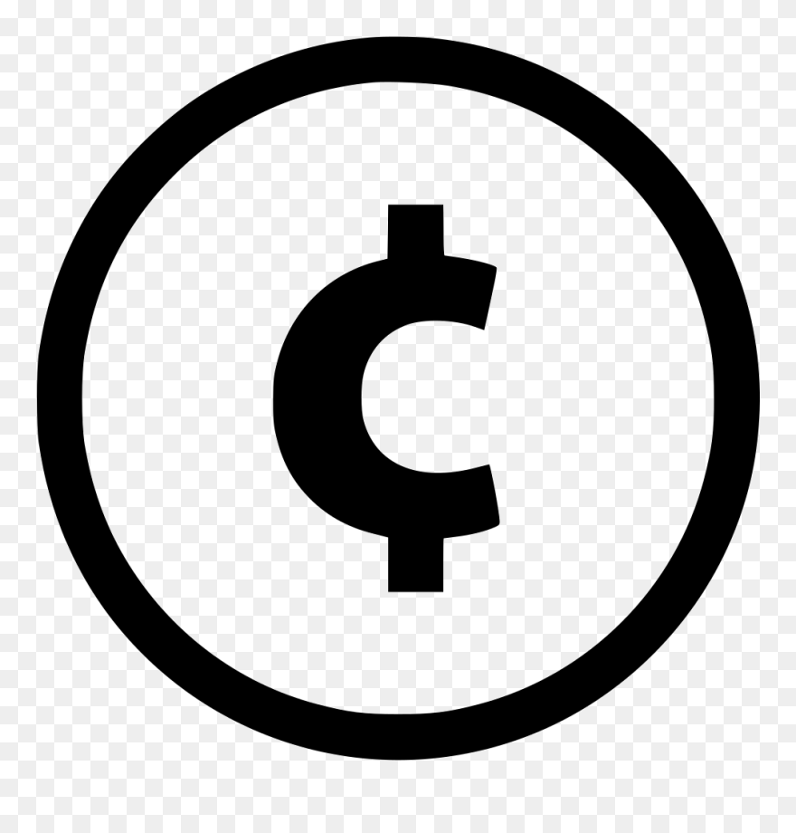 Cents Symbol Png - Black And White Money Sign Clipart