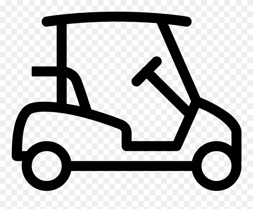 Golf Buggies Golf Clubs Cart Computer Icons - Clipart Golf Cart Logo - Png Download