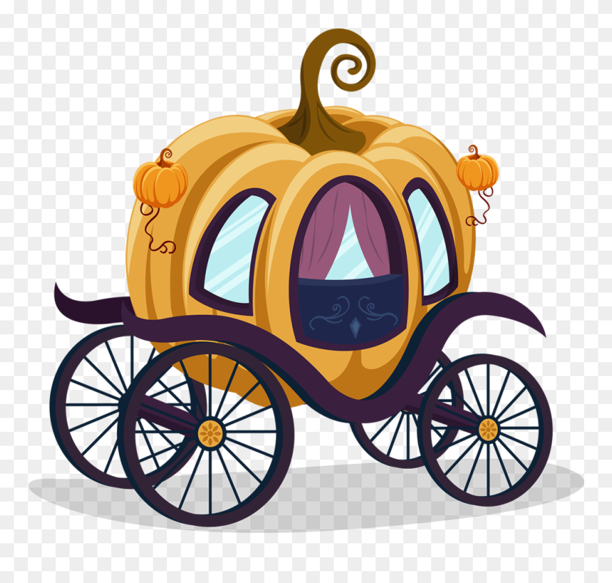 Cinderella Carriage Pumpkin Cartoon Clip Art - Cinderella Pumpkin Carriage Png Transparent Png