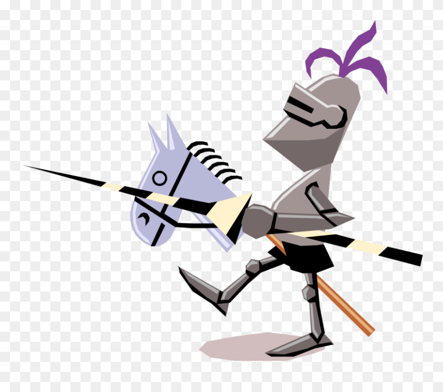 Vector Illustration Of Medieval Knight On Horseback, - History Enquiry About Normans Clipart