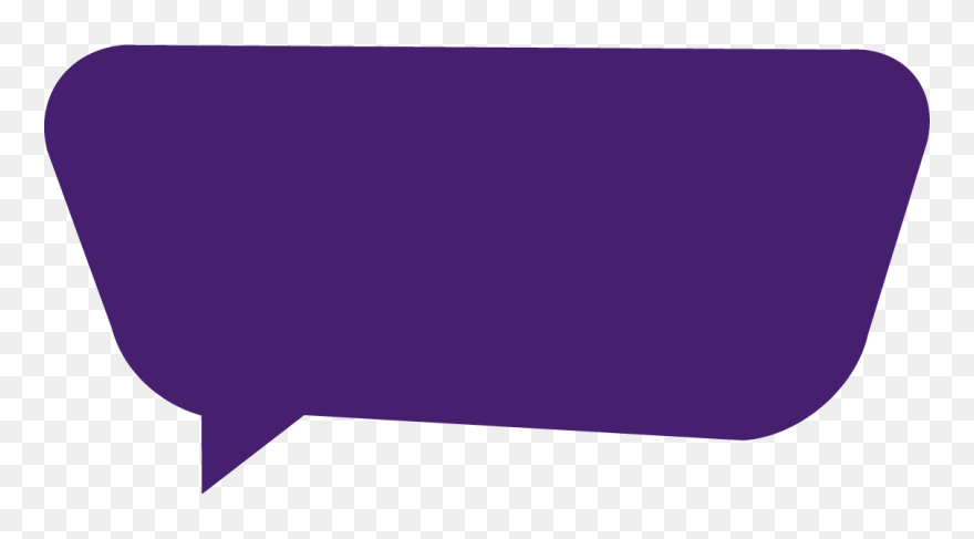 Transparent Persuade Clipart - Transparent Speech Bubble Purple - Png Download