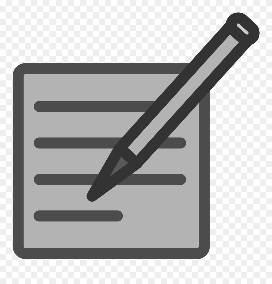Write Document Icon By Dannya - Document Clip Art Free - Png Download