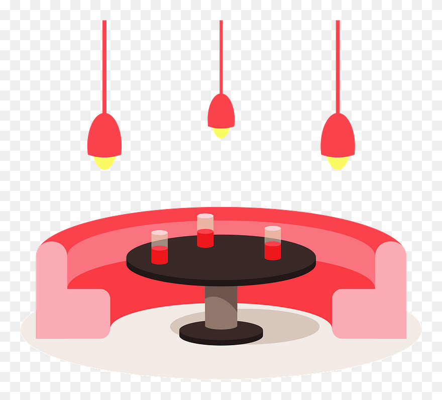 Night Club Sofa Clipart - Png Download