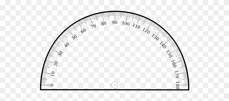 Printable Protractor - Marking Tools Clipart