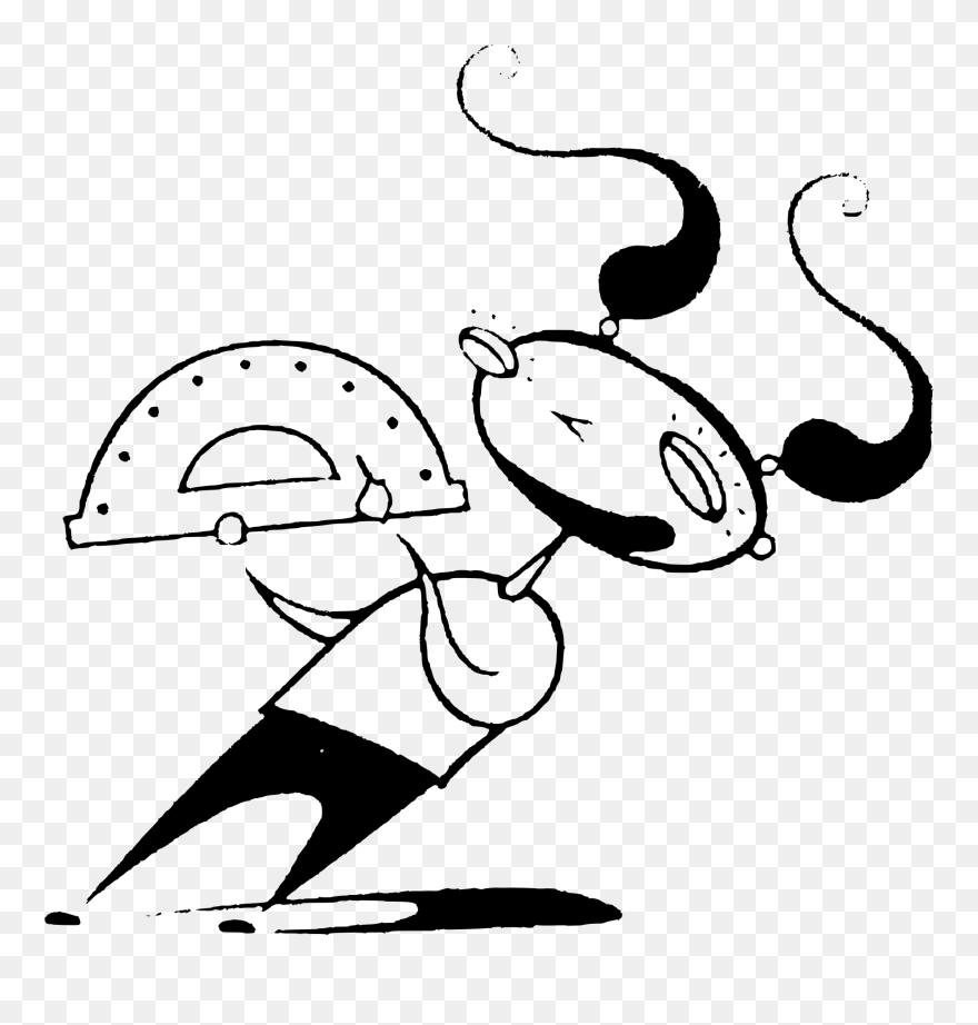 Protractor Drawing Clipart - Clip Art - Png Download