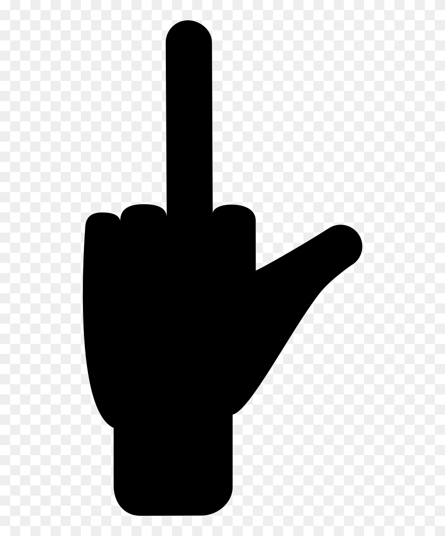 Two Fingers Rised Signal - Sign Clipart