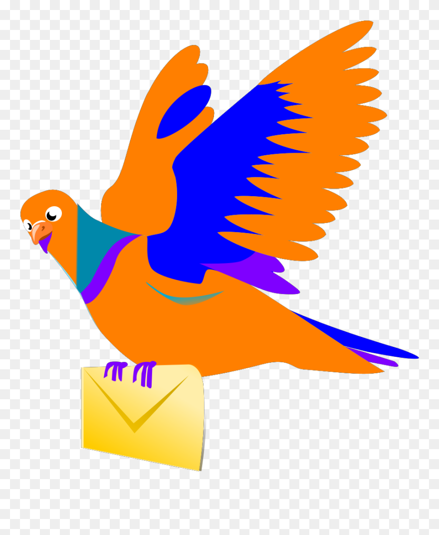 Flying Pigeon Clipart - Png Download