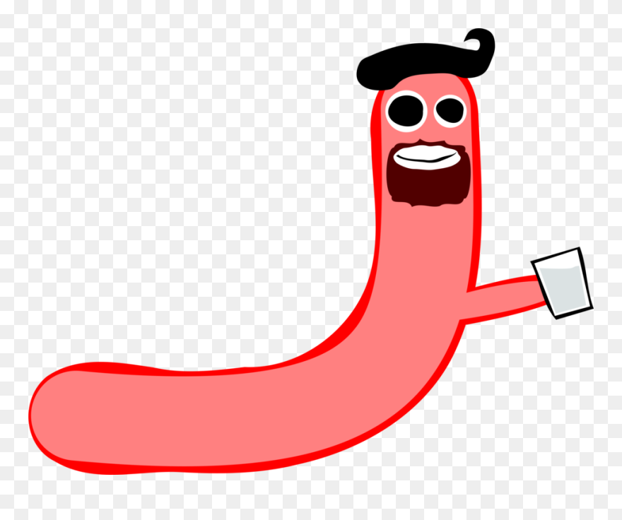 Plant,area,artwork - Cartoon Transparent Sausage Clipart