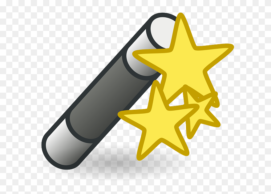 Icon, Star, Cartoon, Stars, Magic, Wand, Wizard - Wand Clip Art - Png Download