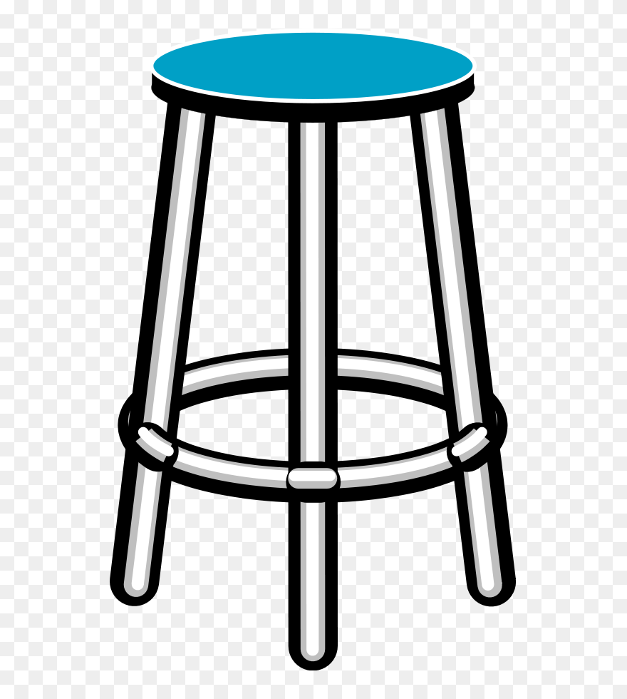Clip Art Furniture - Bar Stool Clip Art - Png Download