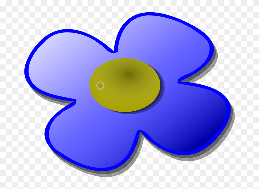 Blue Game Marble Flower Svg Clip Arts - Png Download