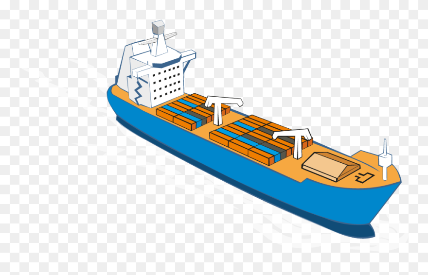 Cargo Shipping By Air Vector Graphic Clipart