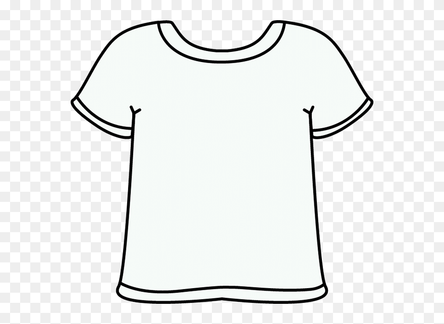Black Tshirt Clipart No Background - T Shirt Clipart White - Png Download