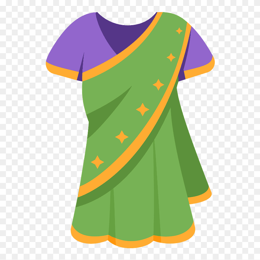 Sari Clipart - Silk - Png Download
