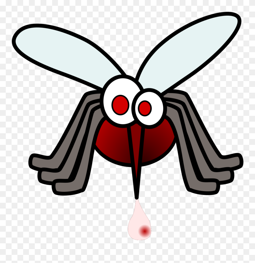 Mosquito With Blood Svg Clip Arts - Mosquito Clip Art - Png Download