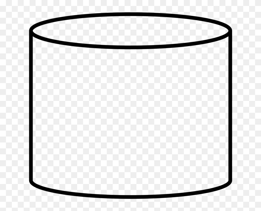 Database Clipart Cylinder Shape - Cylinder Png Transparent Png
