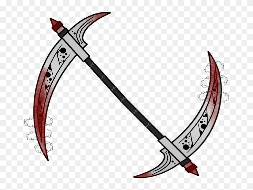#bloodyknife #blood #bloody #bloodyweapon #weapon #scythe - Gacha Life Weapons Scythe Clipart