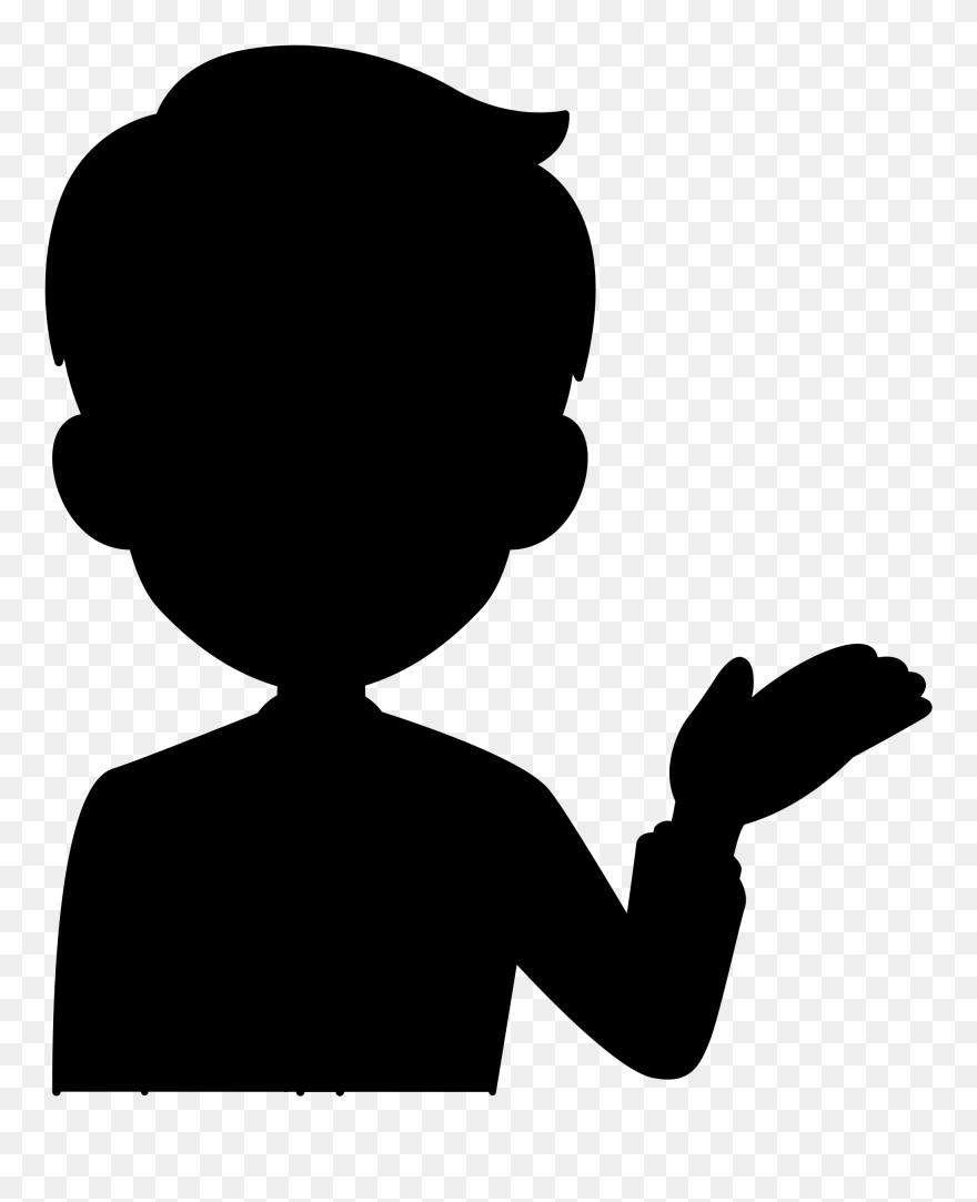 Clip Art Human Behavior Black Silhouette Finger - Silhouette - Png Download