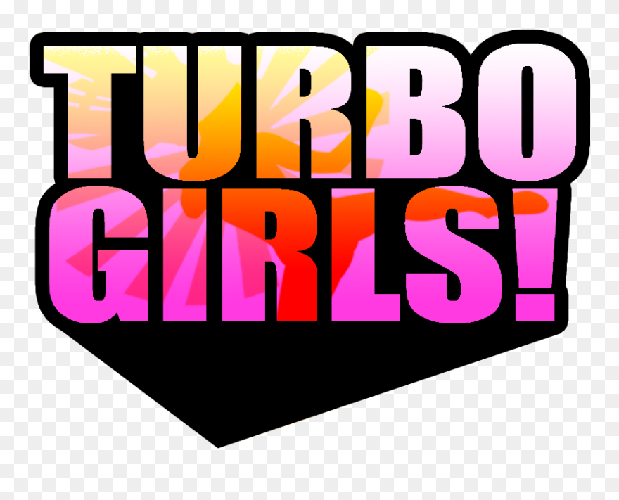 Turbo Girl Text - Graphic Design Clipart