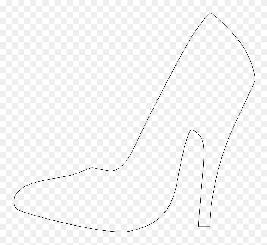Zapatos De Taco Para Dibujar Clipart
